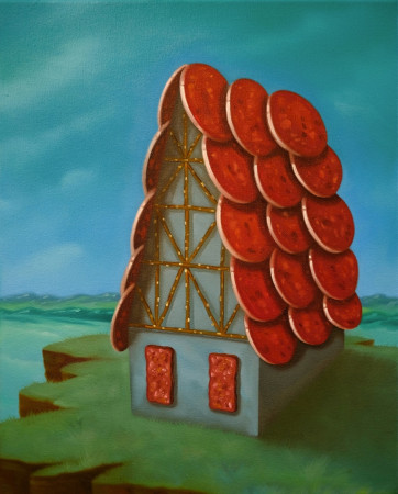Z řeznické pohádky, 50x40, ol na pl, 2024